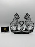 Amour des chats – line art – 3DCrafting