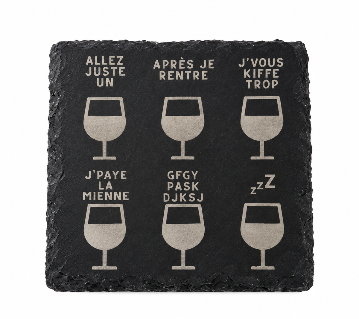 Ardoise apéro « Les 6 verres » – 3DCrafting