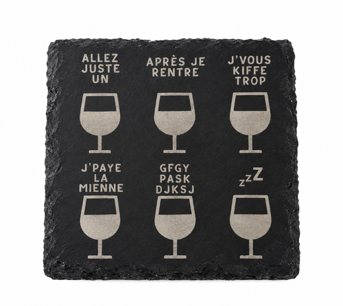 Ardoise apéro « Les 6 verres » – 3DCrafting