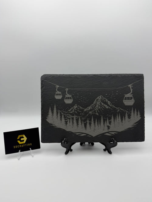 Ardoise forêt et télécabines – 3DCrafting