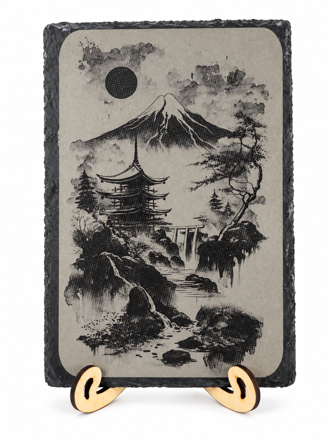 Ardoise japonaise Mont Fuji – verticale – 3DCrafting