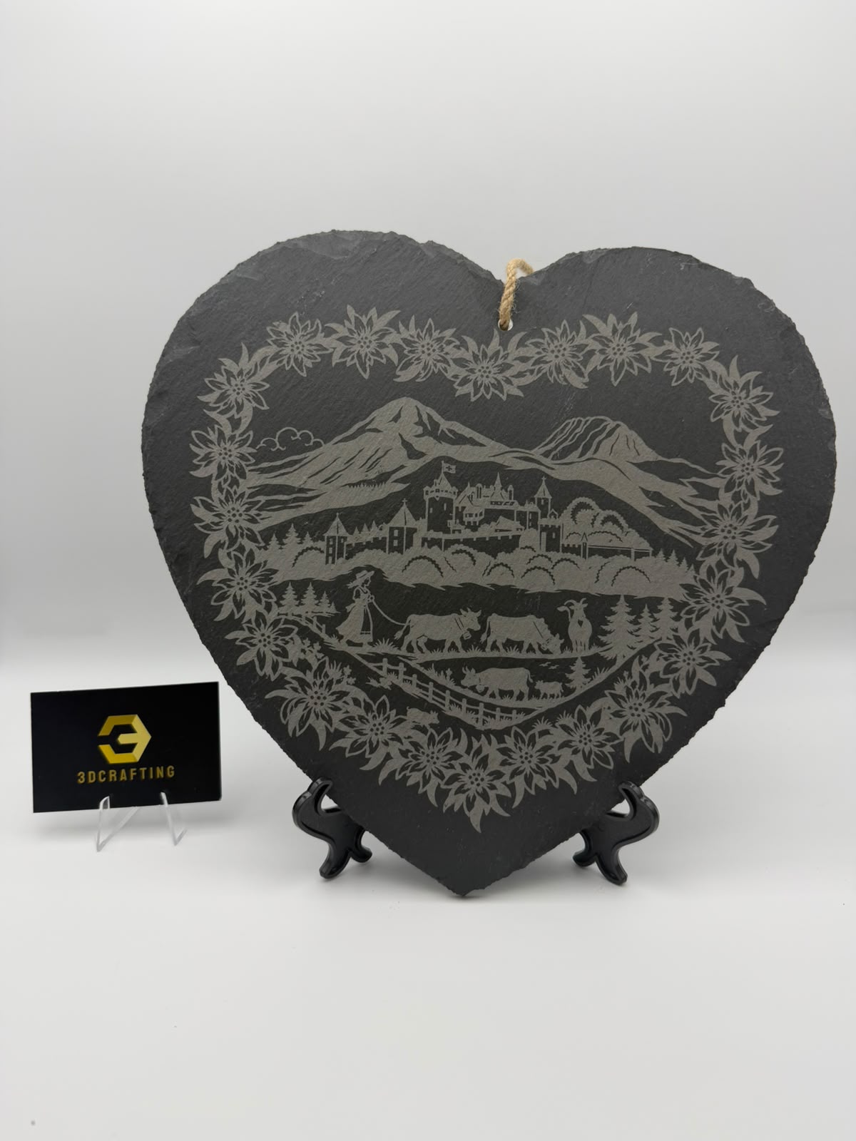 Ardoise poya en cœur – 3DCrafting