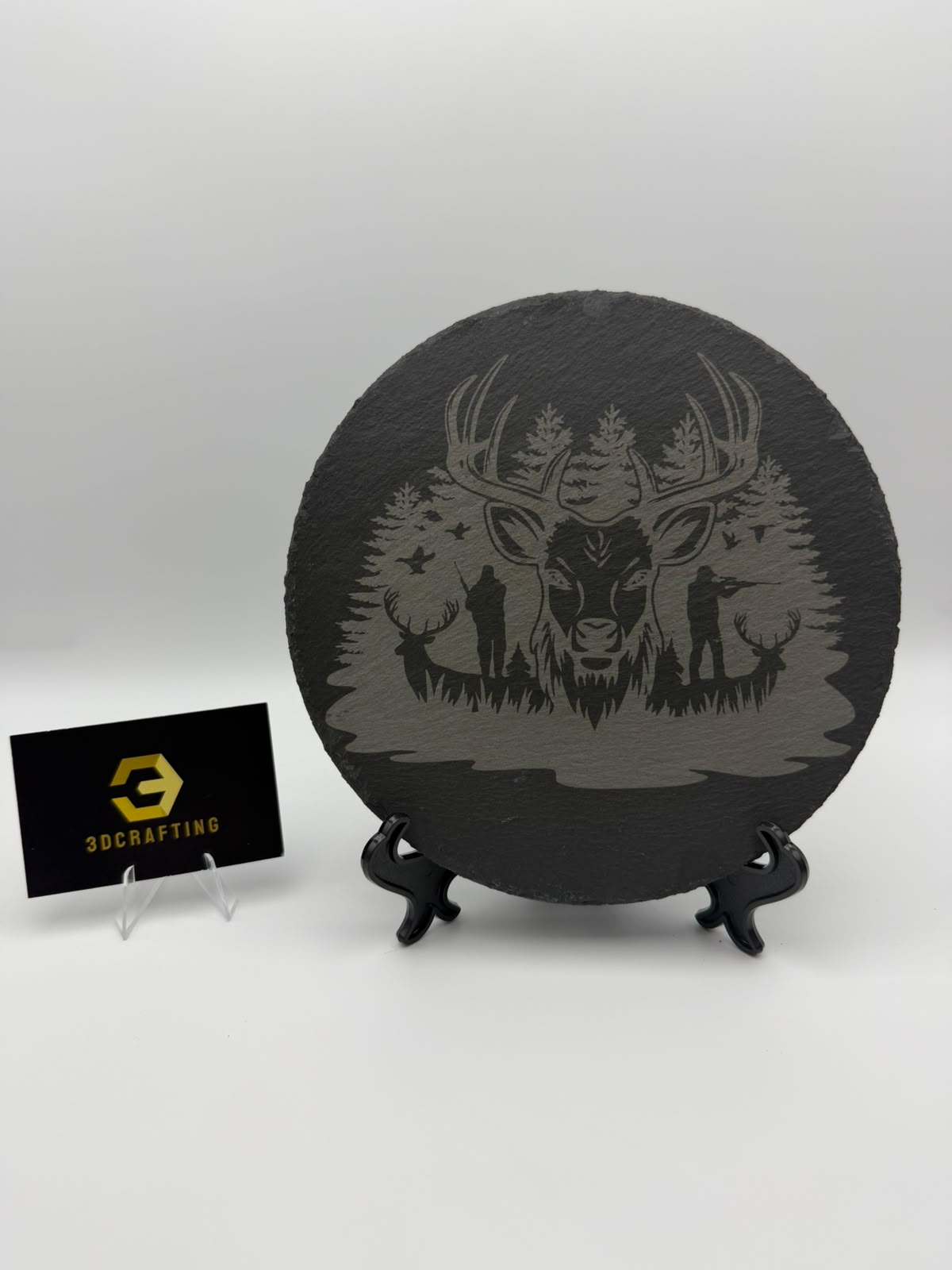 Ardoise ronde chasse – 3DCrafting