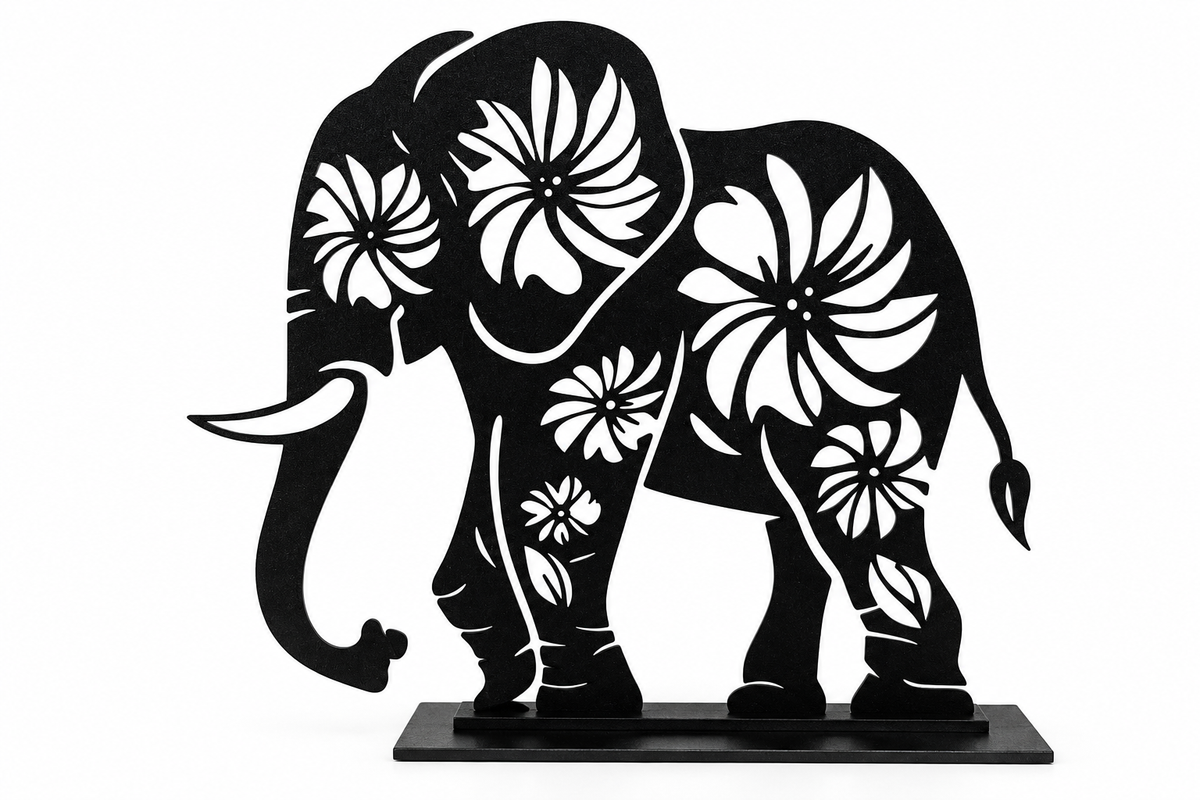 Éléphant en fleurs – 3DCrafting