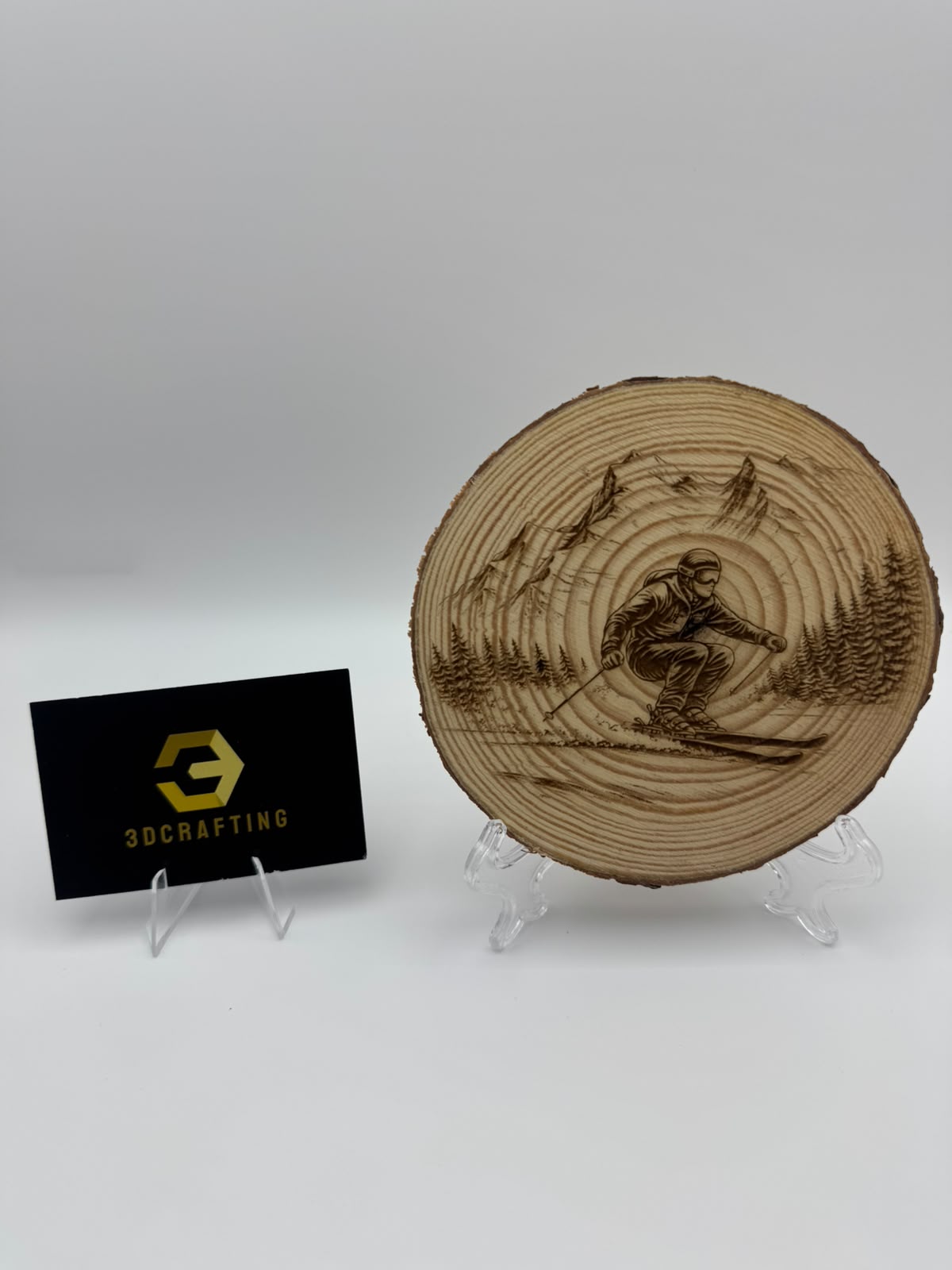 Rondin de bois skieur – 3DCrafting